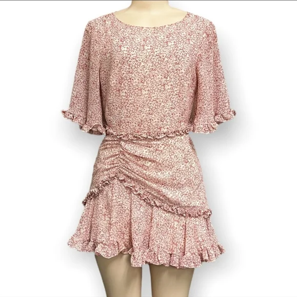 Here Comes The Sun Dresses | Here Comes The Sun Floral Mini Dress | Color: Cream/Red | Size: S | Stylelistic's Closet
